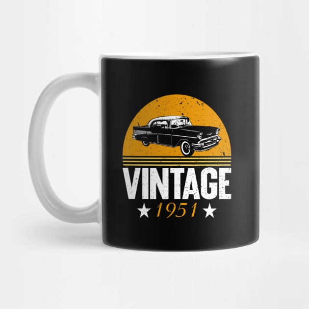 Vintage Since 1951 by Teeartspace